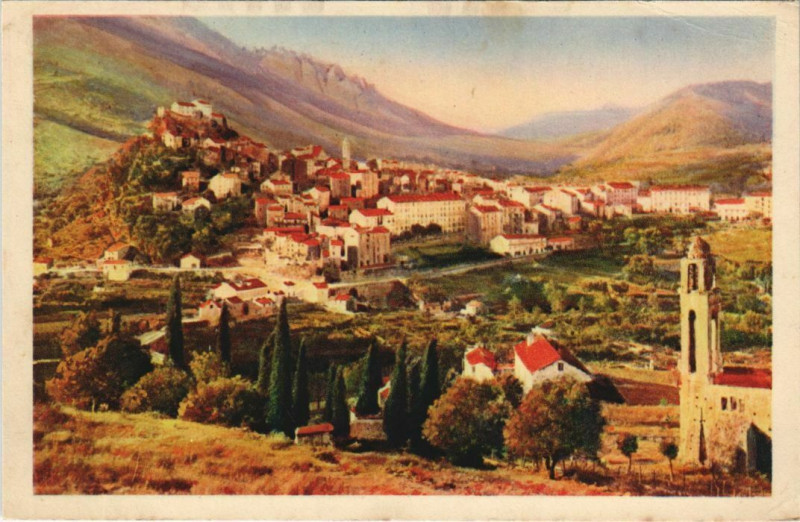 Carte postale ancienne Corte Corsica à Corte