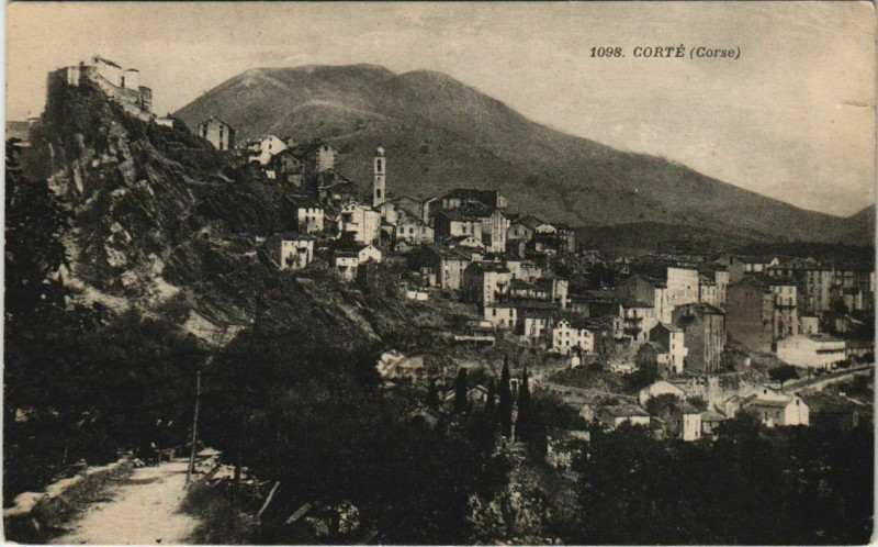 Carte postale ancienne Corte Corsica à Corte