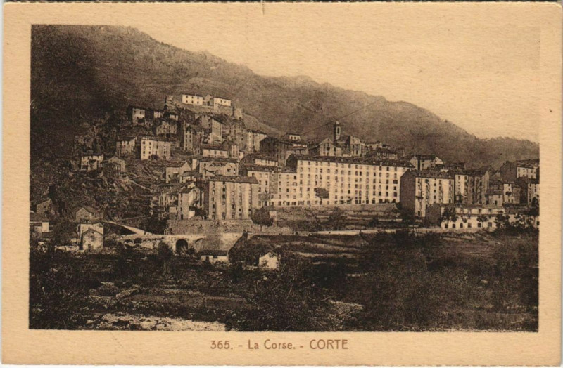 Carte postale ancienne Corte Corsica à Corte