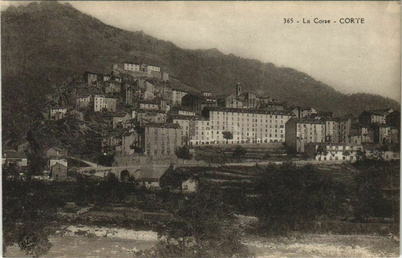Carte postale ancienne Corte Corsica à Corte