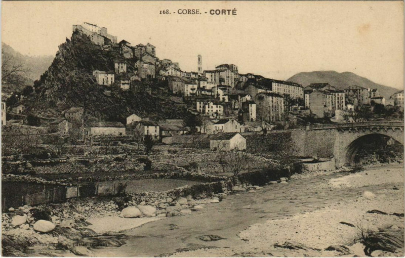 Carte postale ancienne Corte Corsica à Corte