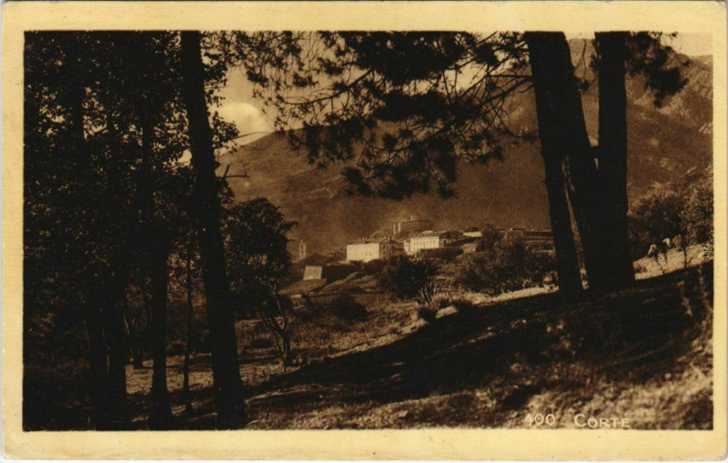 Carte postale ancienne Corte Corsica à Corte