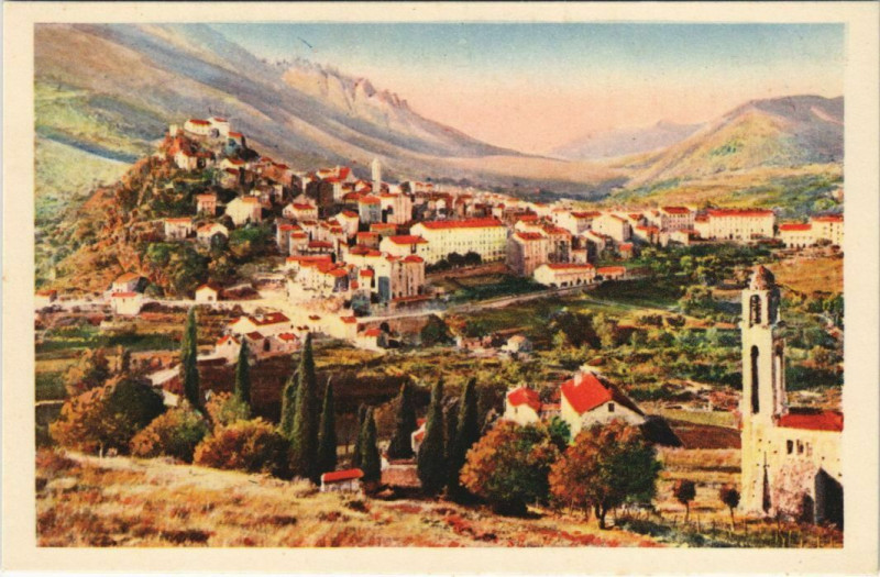 Carte postale ancienne Corte Corsica à Corte