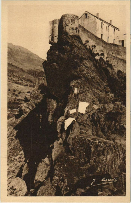 Carte postale ancienne Corte La Citadelle Corsica à Corte