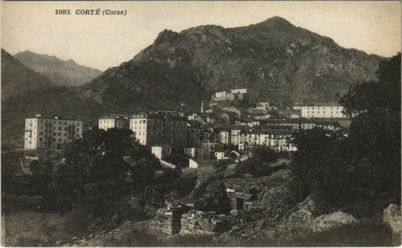 Carte postale ancienne Corte Corsica à Corte