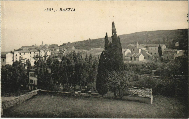 Carte postale ancienne Bastia Corsica à Bastia