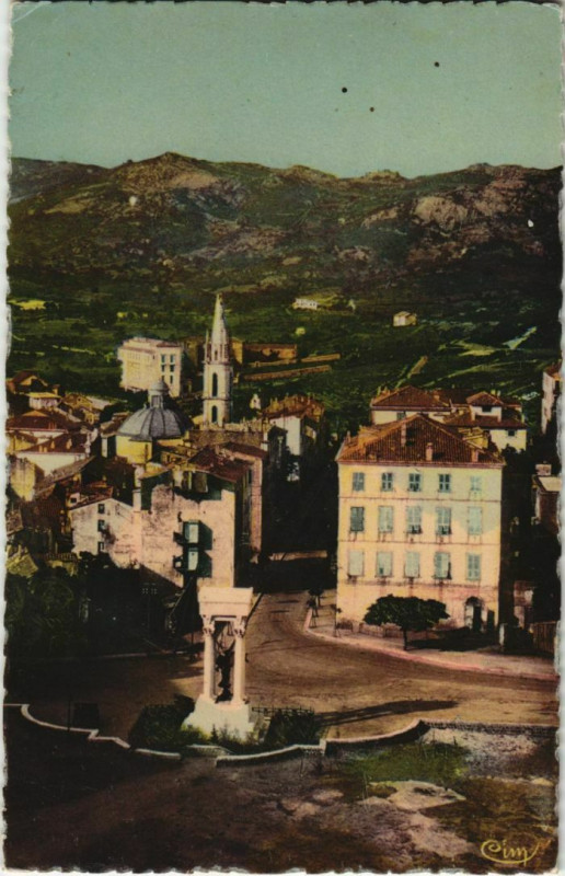 Carte postale ancienne Calvi vue sur la Ville Corsica à Calvi