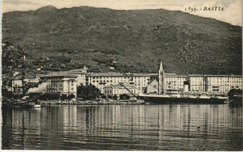 Carte postale ancienne Bastia Corsica à Bastia