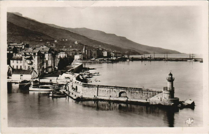 Carte postale ancienne Bastia vue prise de la Citadelle Corsica à Bastia