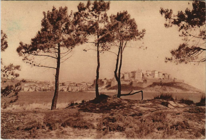 Carte postale ancienne Calvi La Ville Corsica à Calvi