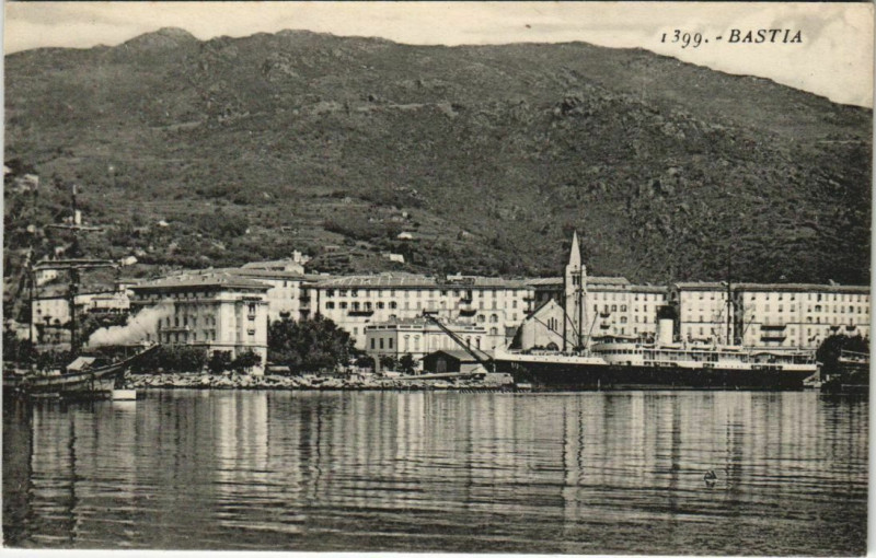 Carte postale ancienne Bastia Corsica à Bastia