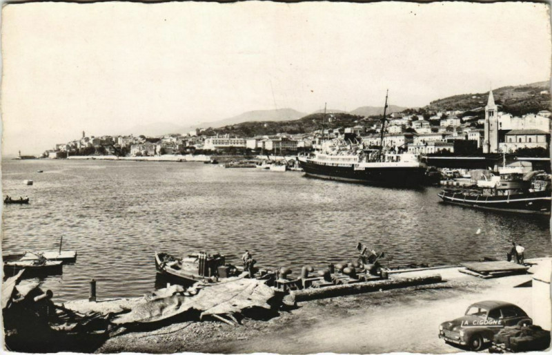 Carte postale ancienne Bastia vue sur le Nouveau Port Corsica à Bastia