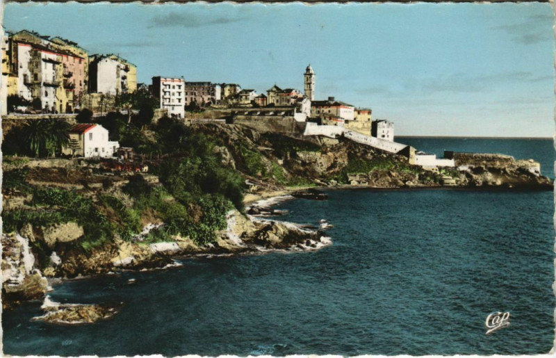 Carte postale ancienne Bastia Le Quartier Saint-Joseph Corsica à Bastia