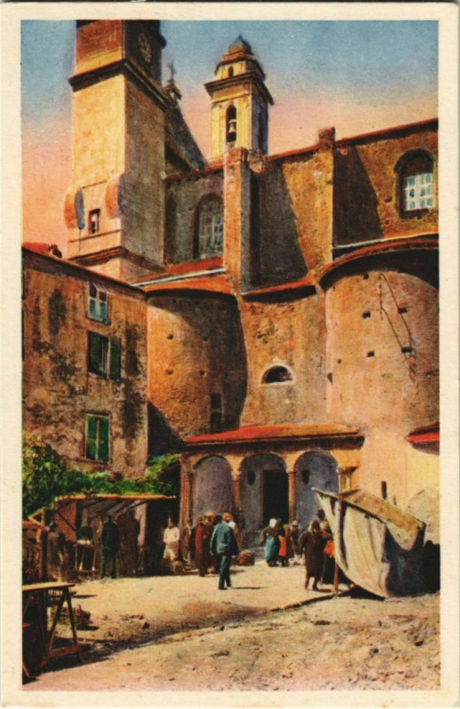 Carte postale ancienne Bastia Eglise Saint-Jean Corsica à Bastia