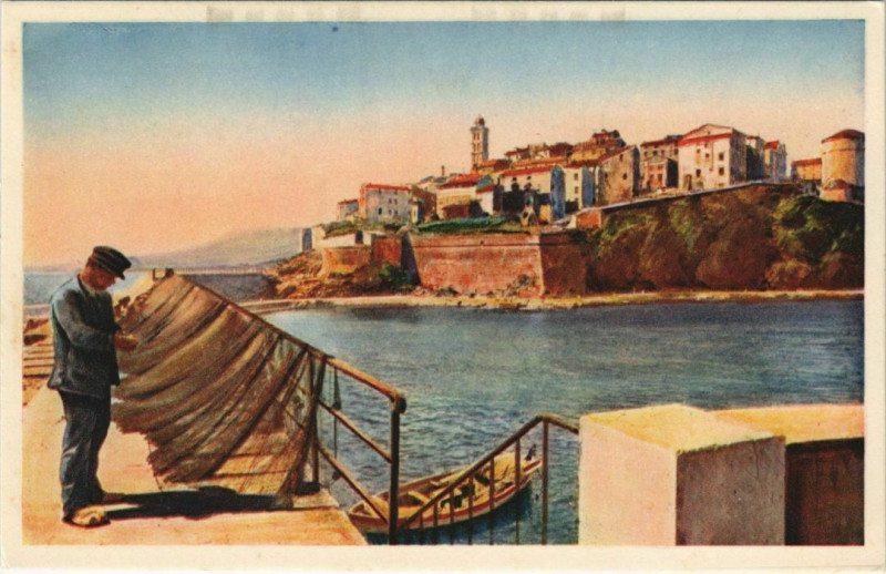 Carte postale ancienne Bastia Corsica à Bastia