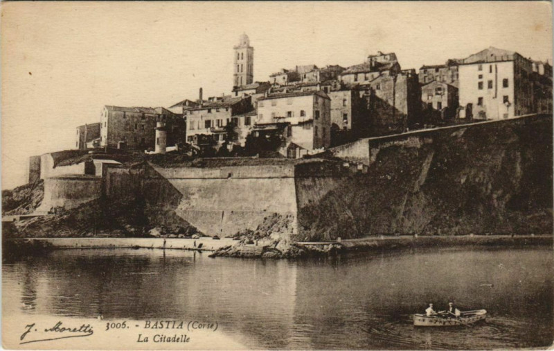 Carte postale ancienne Bastia La Citadelle Corsica à Bastia