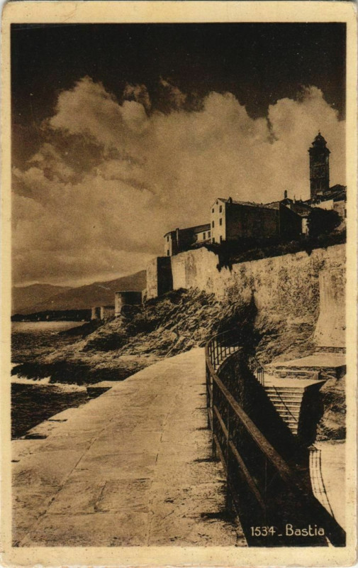 Carte postale ancienne Bastia Corsica à Bastia