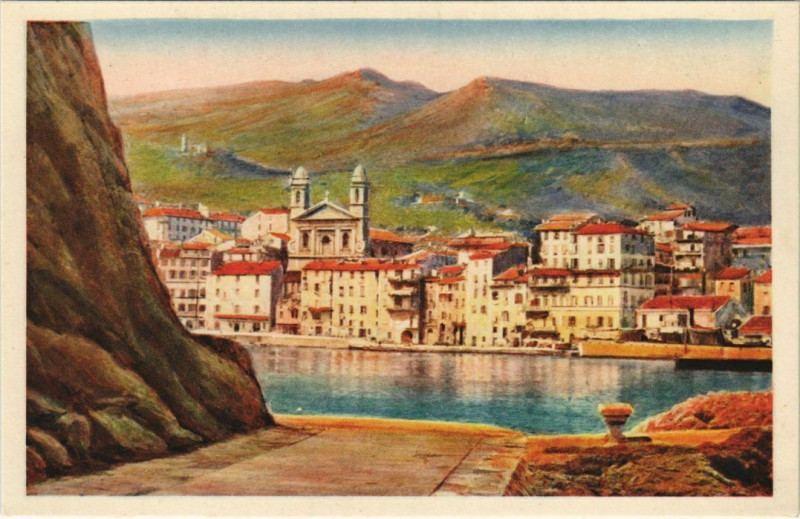 Carte postale ancienne Bastia Le Vieux Port Corsica à Bastia