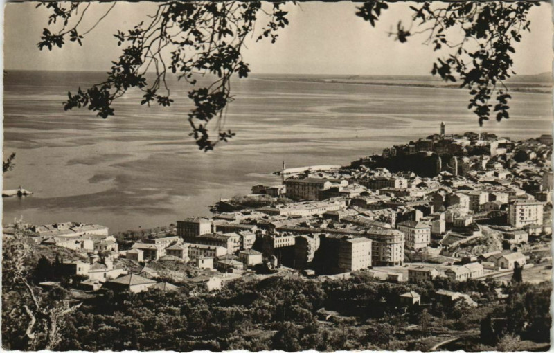 Carte postale ancienne Bastia vue generale Corsica à Bastia