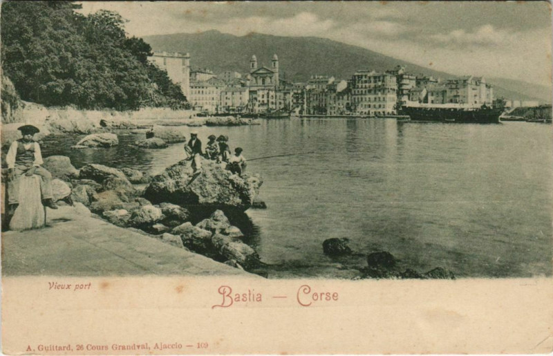 Carte postale ancienne Bastia Corsica à Bastia