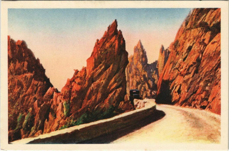 Carte postale ancienne Calanches de Piana Corsica - Corse