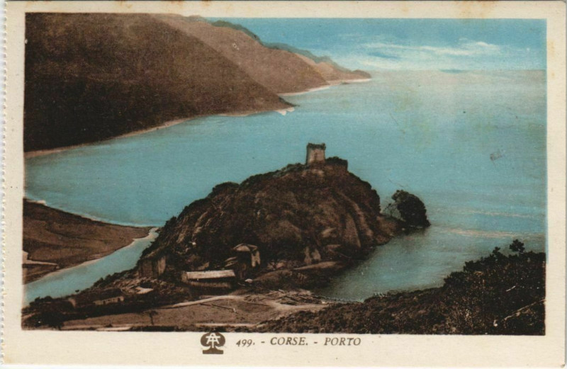 Carte postale ancienne Corse - Porto à Ota
