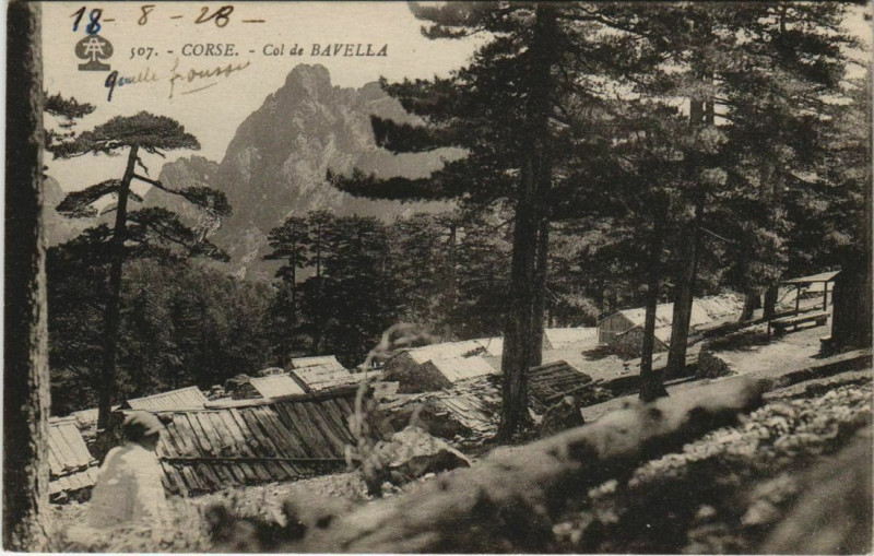 Carte postale ancienne Col de Bavella Corsica - Corse