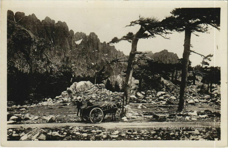 Carte postale ancienne Col de Bavella Corsica - Corse
