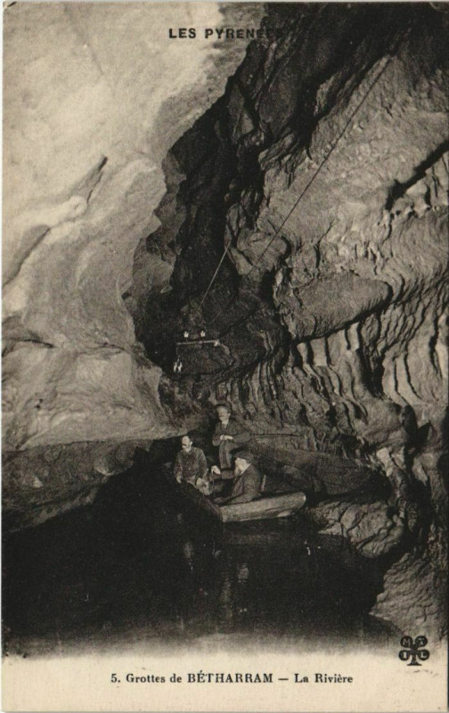 Carte postale ancienne Grottes de Betharram - La Riviere Corsica - Corse