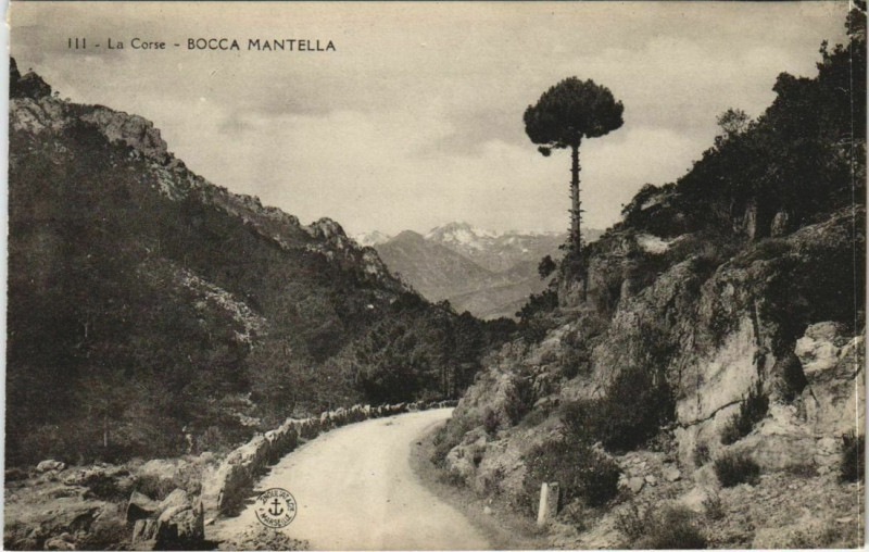 Carte postale ancienne Bocca Mantella Corsica - Corse