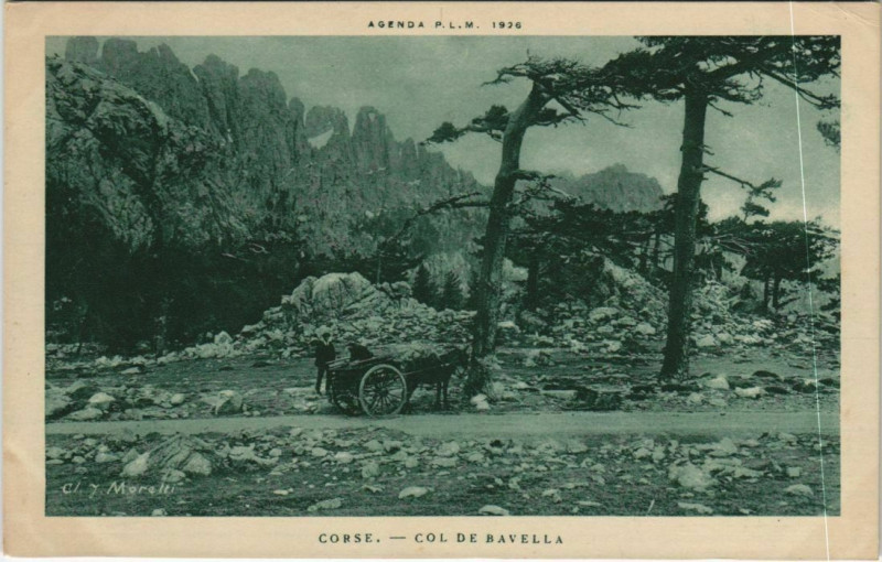 Carte postale ancienne Col de Bavella Corsica - Corse