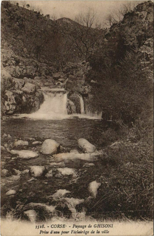 Carte postale ancienne Paysage de Ghisoni Corsica - Corse à Ghisoni