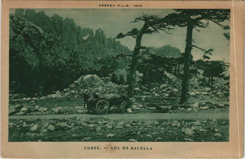 Carte postale ancienne Col de Bavella Corsica - Corse