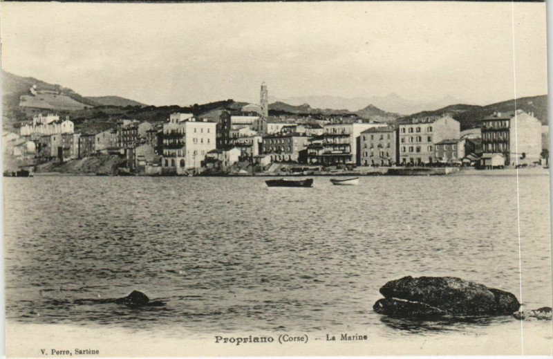 Carte postale ancienne Propriano - La Marine Corsica - Corse