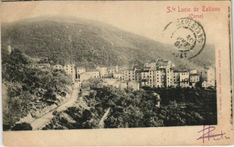 Carte postale ancienne Corse Sainte-Lucie