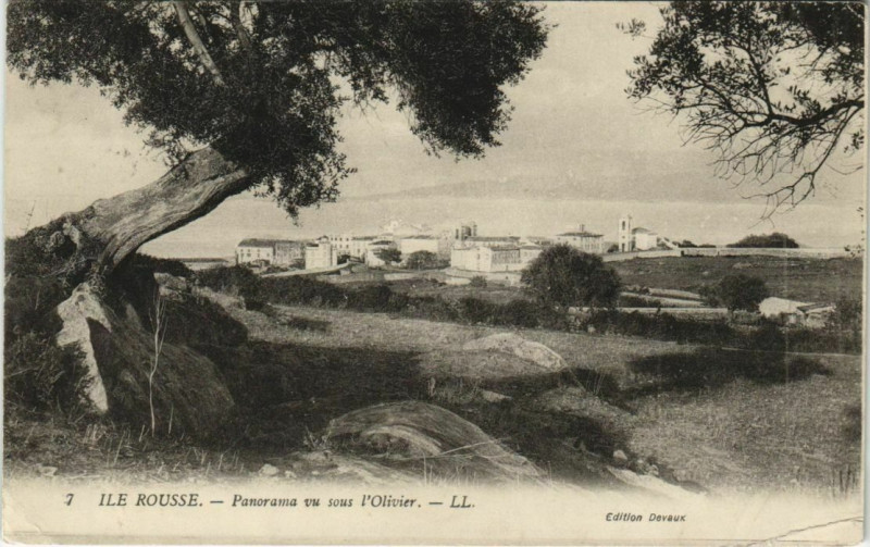Carte postale ancienne Corse Ile Rousse Panorama