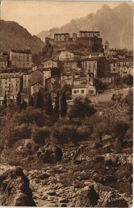Carte postale ancienne Corse Corte à Corte