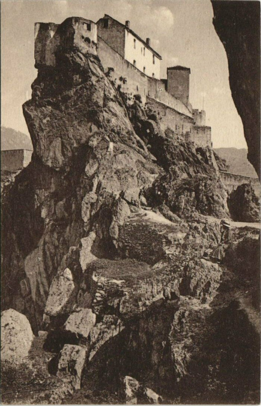 Carte postale ancienne Corse Corte La CitaDELLE à Corte