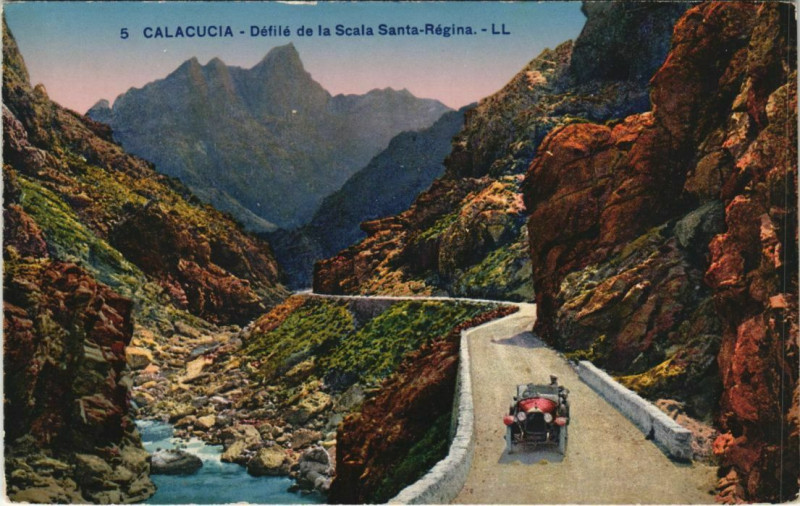 Carte postale ancienne Corse Calacucia Defilé de la Scala
