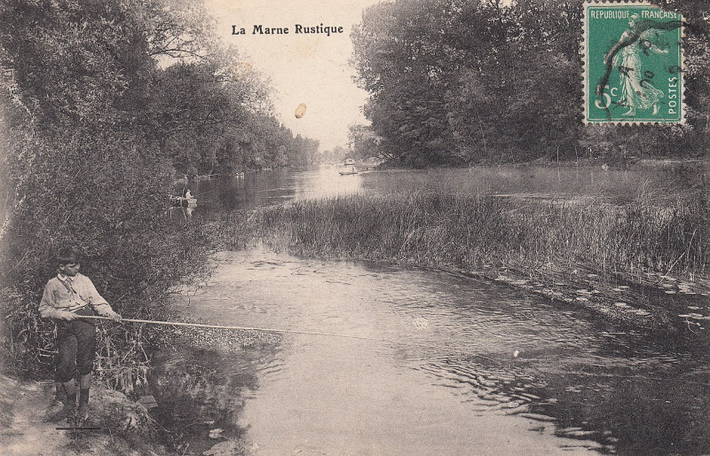 Carte postale ancienne La Marne Rustique à Vaires-sur-Marne
