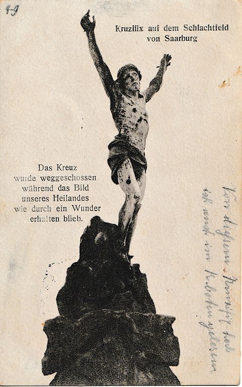 Carte postale ancienne Saarburger Kreuz 001