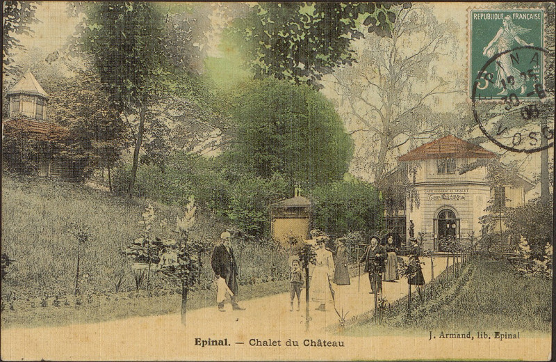 Carte postale ancienne Epinal, Châlet du Château Cp 0785 PsurR