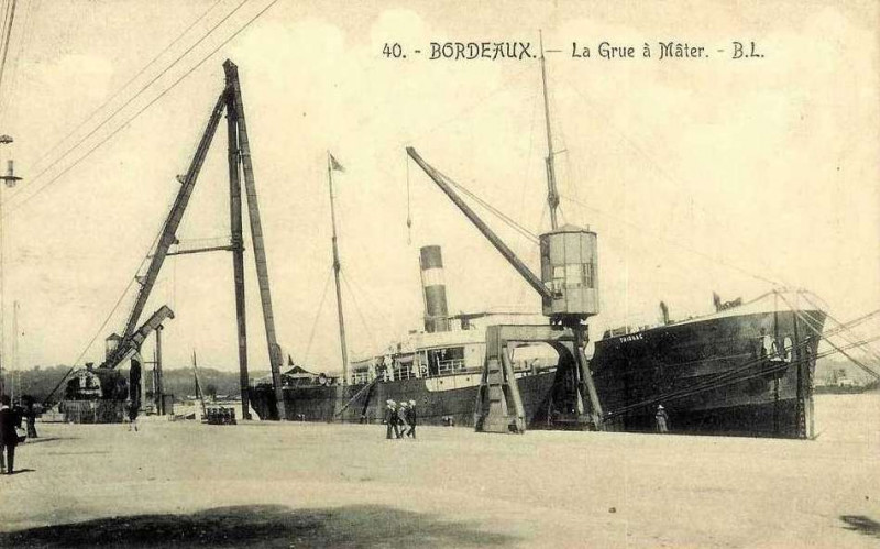 Carte postale ancienne Trignac 1903 à Bordeaux