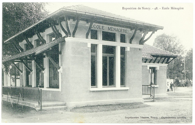 Carte postale ancienne Ecole ménagère - exposition de Nancy P-Fg-Cp-01492 à Nancy