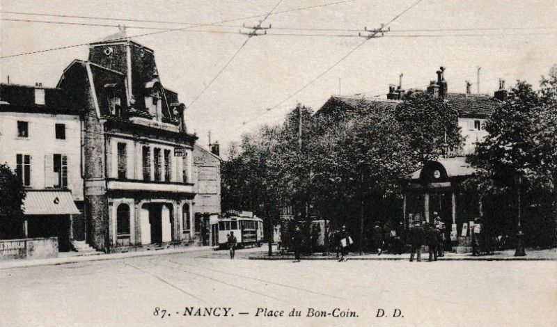 Carte postale ancienne Place du Bon Coin (Nancy) Cpa 1929 à Nancy