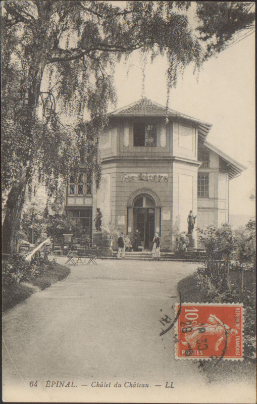 Carte postale ancienne Epinal, Châlet du Château Cp 0017 PsurR à Épinal