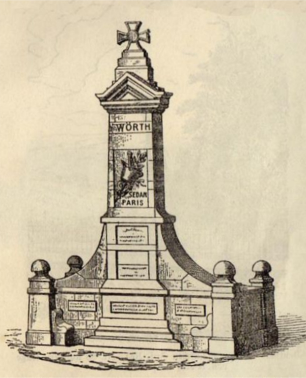 Carte postale ancienne Denkmal 11 Jäger Woerth