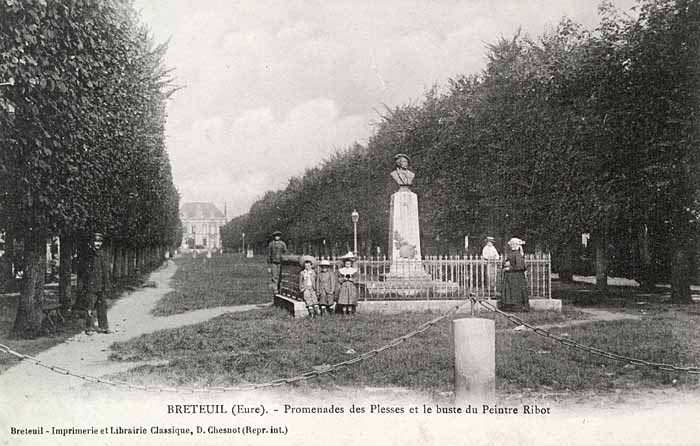 Carte postale ancienne Buste Théodule Ribot Breteuil