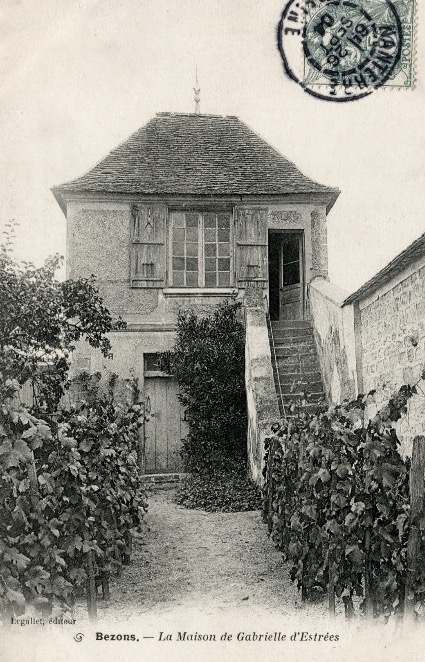 Carte postale ancienne Bezons maison de Gabrielle d'Estrées à Bezons
