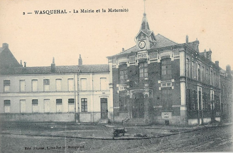 Carte postale ancienne Ancienne maternité de Wasquehal